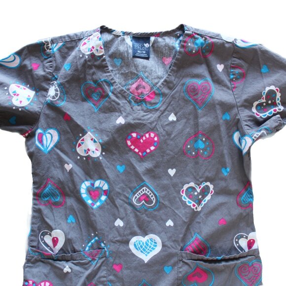 Zoe & Chloe Women's Scrub Top Lot Of 2 Tops Size X-Small - Picture 7 of 10
